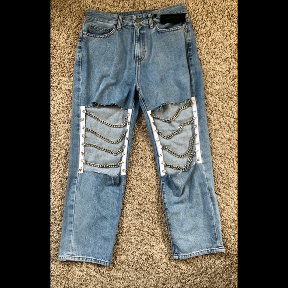 LF Galexia Hermia Knee Chain Jean NWT - Picture 4 of 8